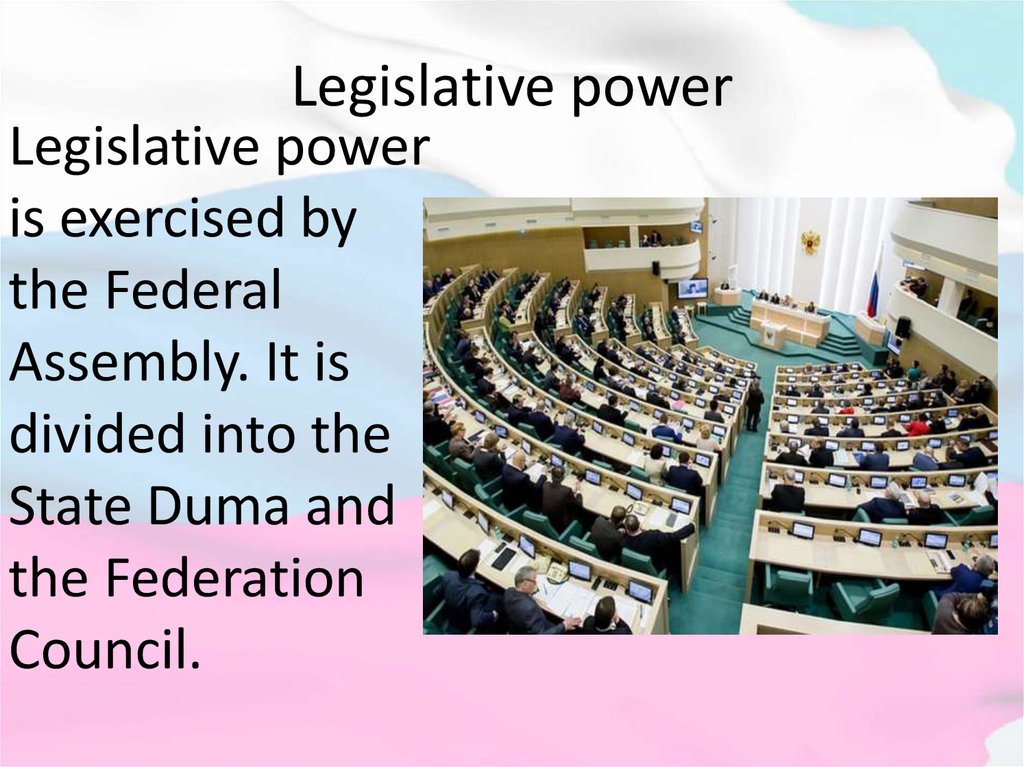 Legislative power
