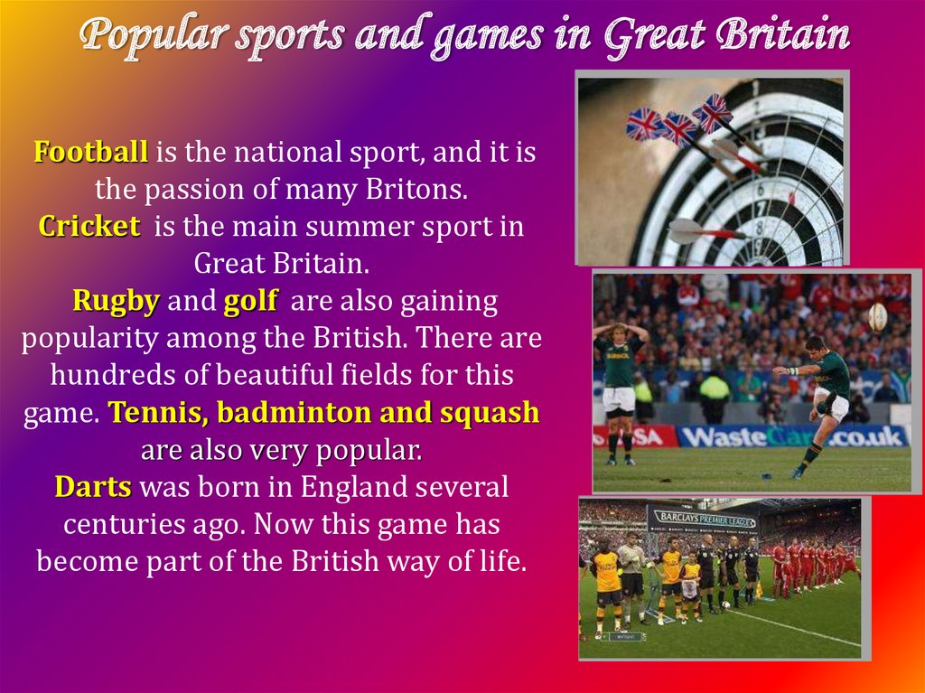 Football is are a popular sport. Sport in great Britain презентация. Popular Sports and games. Спорт в Британии на английском. Sport для презентации.