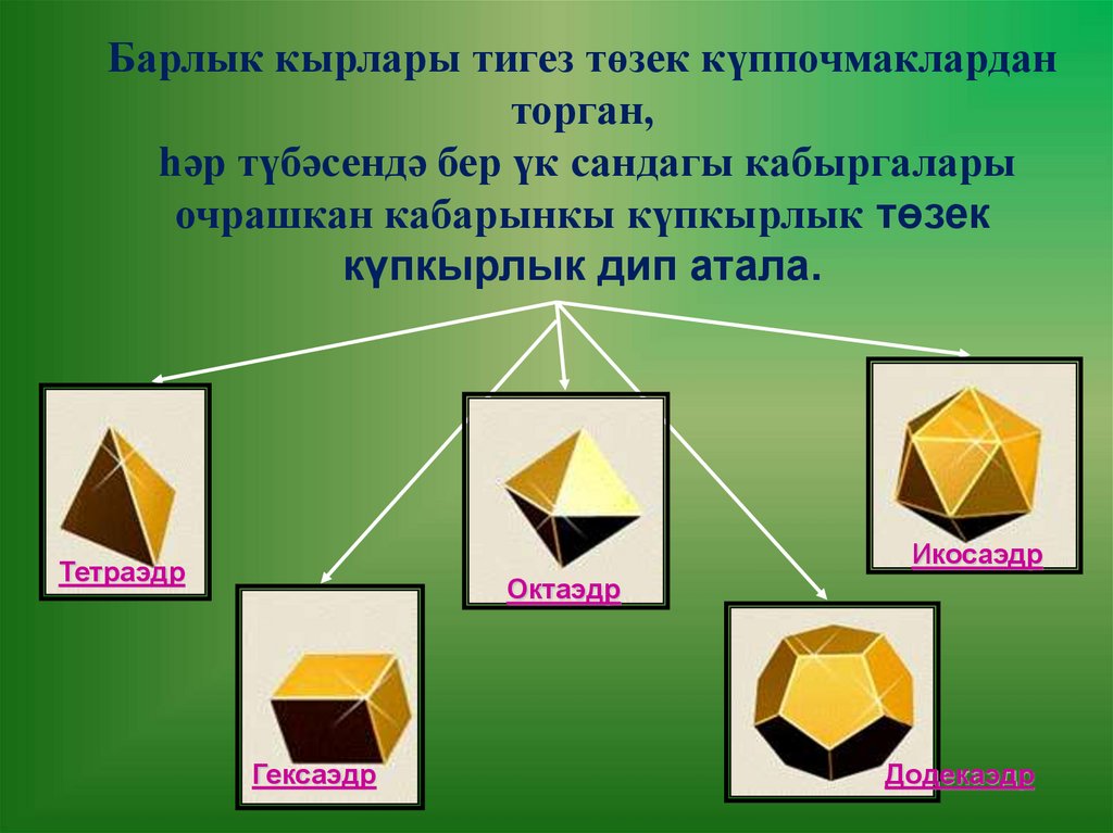 Төзек күпкырлыклар - презентация онлайн