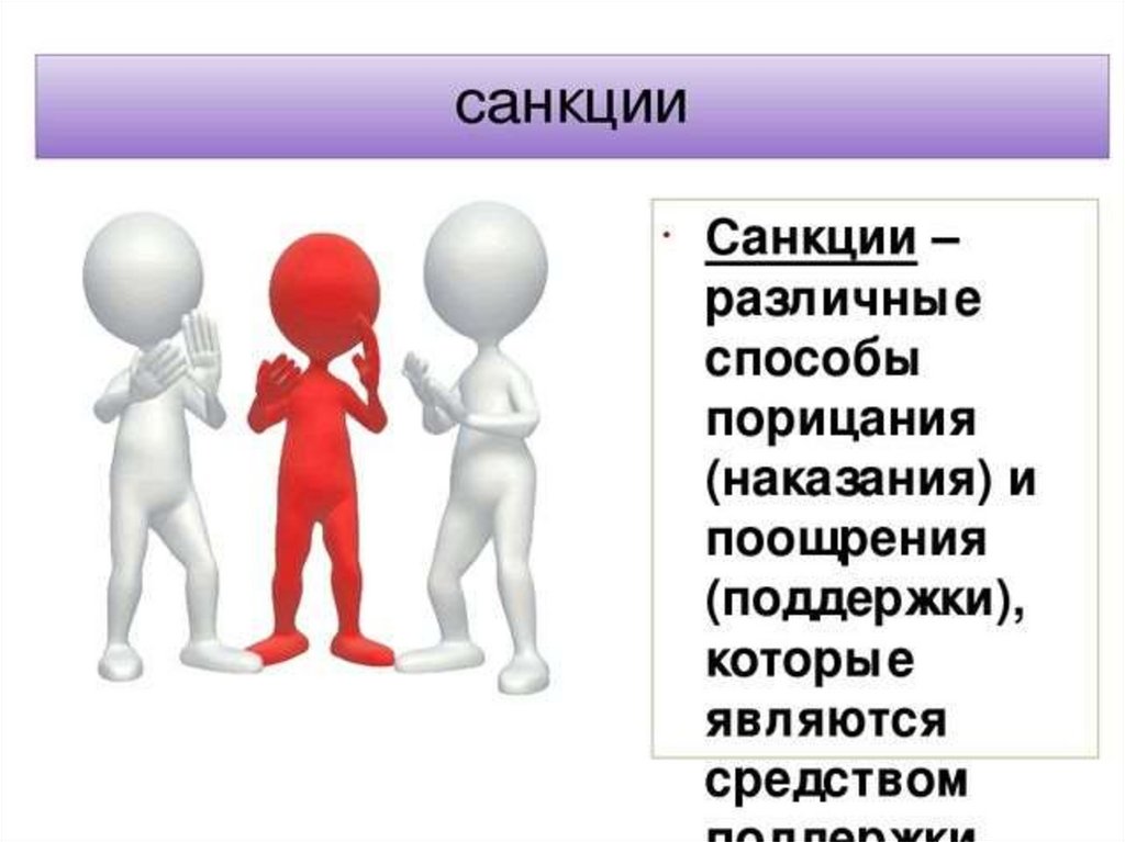 Социальные санкции презентация