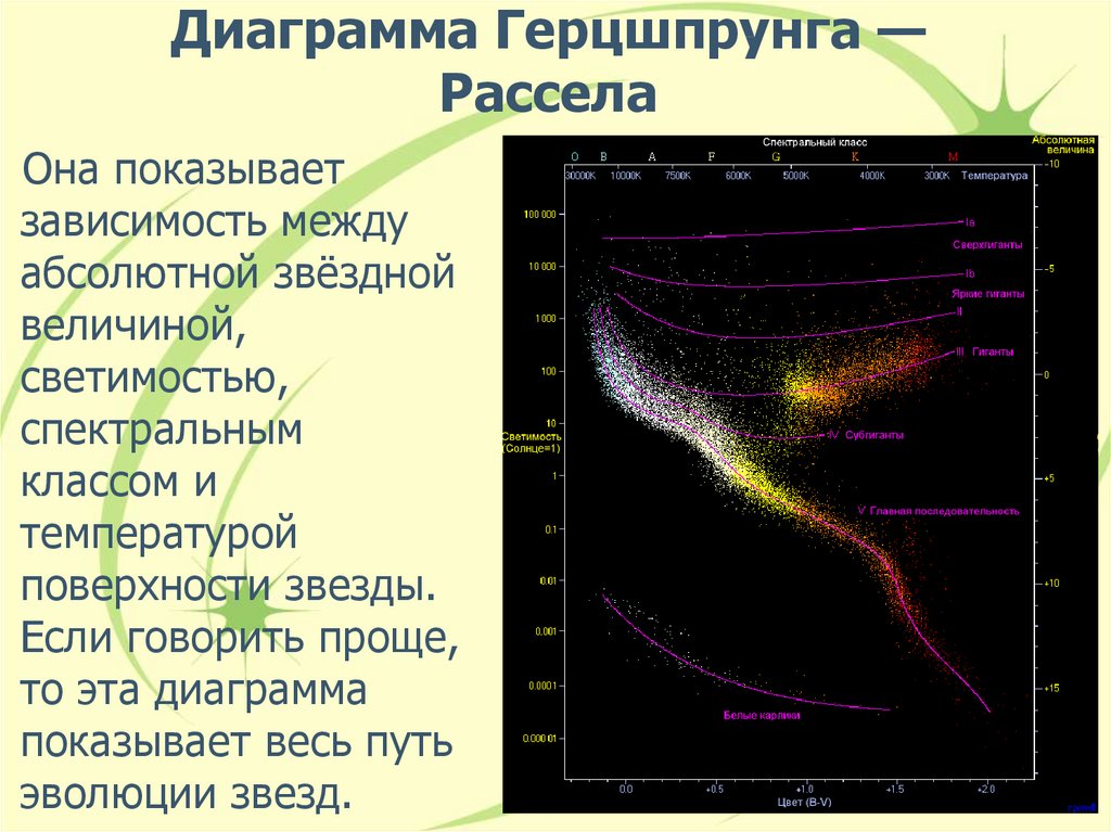 Диаграмма спектр светимость отражает выберите несколько из 4 вариантов ответа