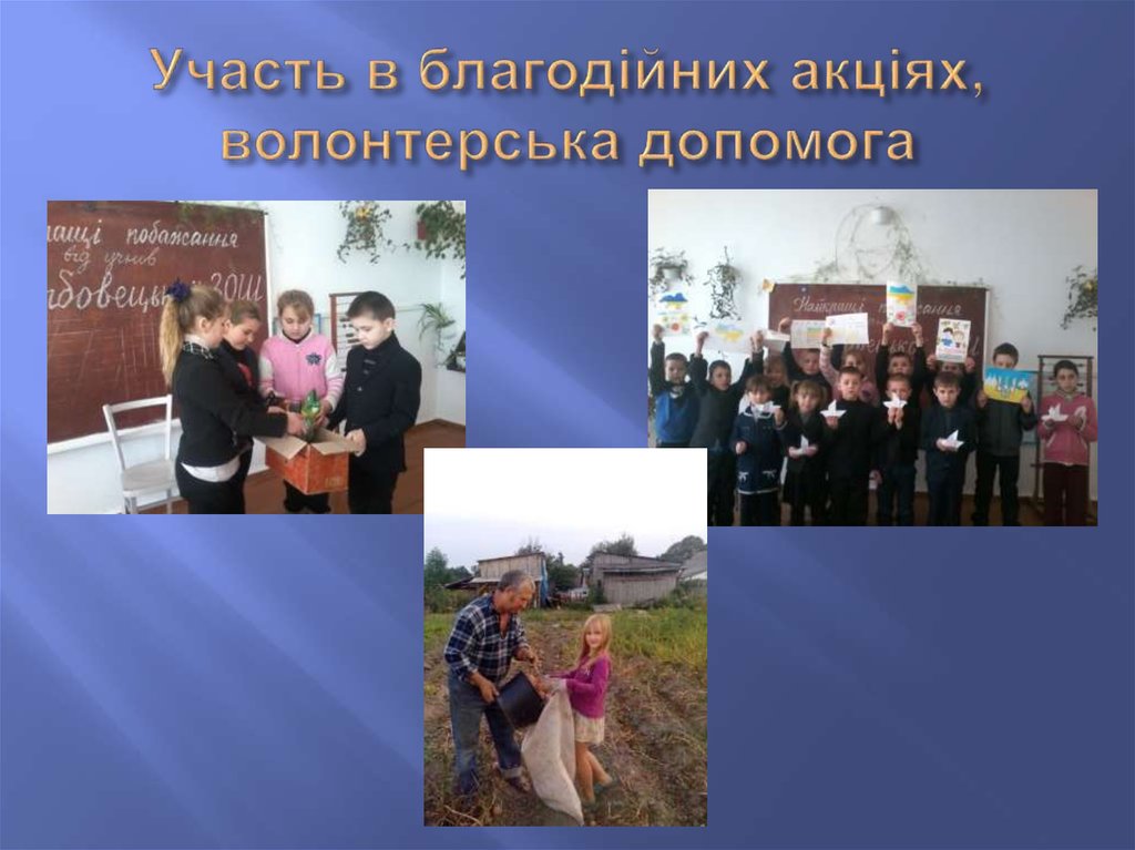 Участь в благодійних акціях, волонтерська допомога