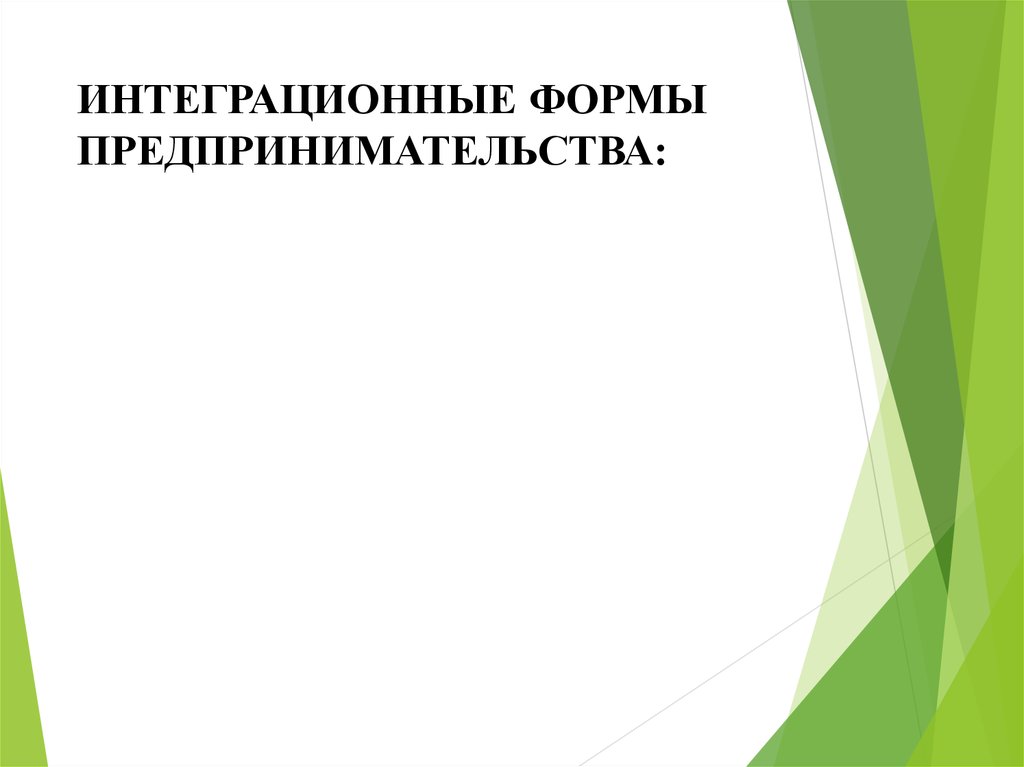 Предпринимательские объединения презентация