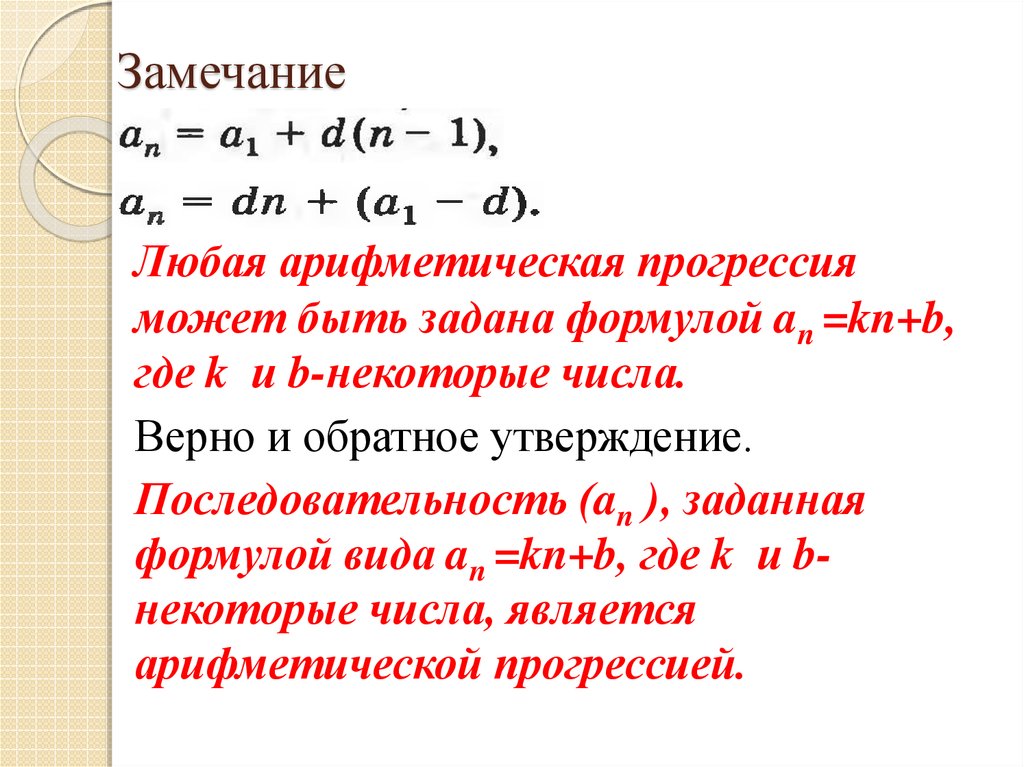 Является ли членом арифметической прогрессии