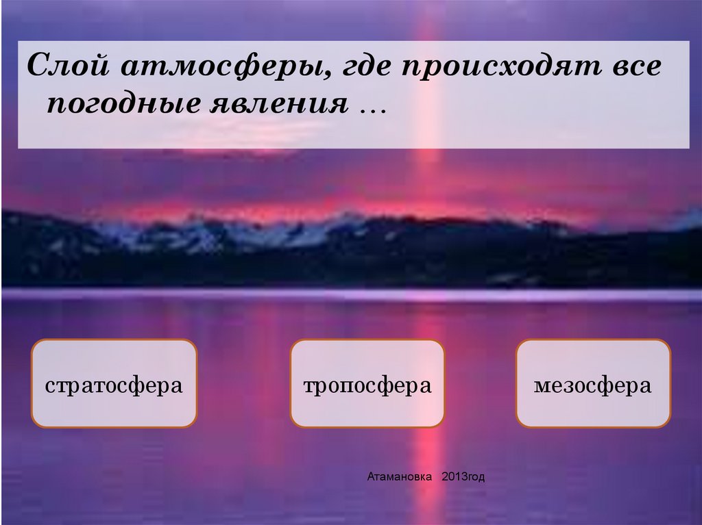 Где бывает. Все погодные явления происходят в стратосфере. Слой атмосферы в котором происходят все погодные явления. Атмосферные тесты. Атмосфера земли.