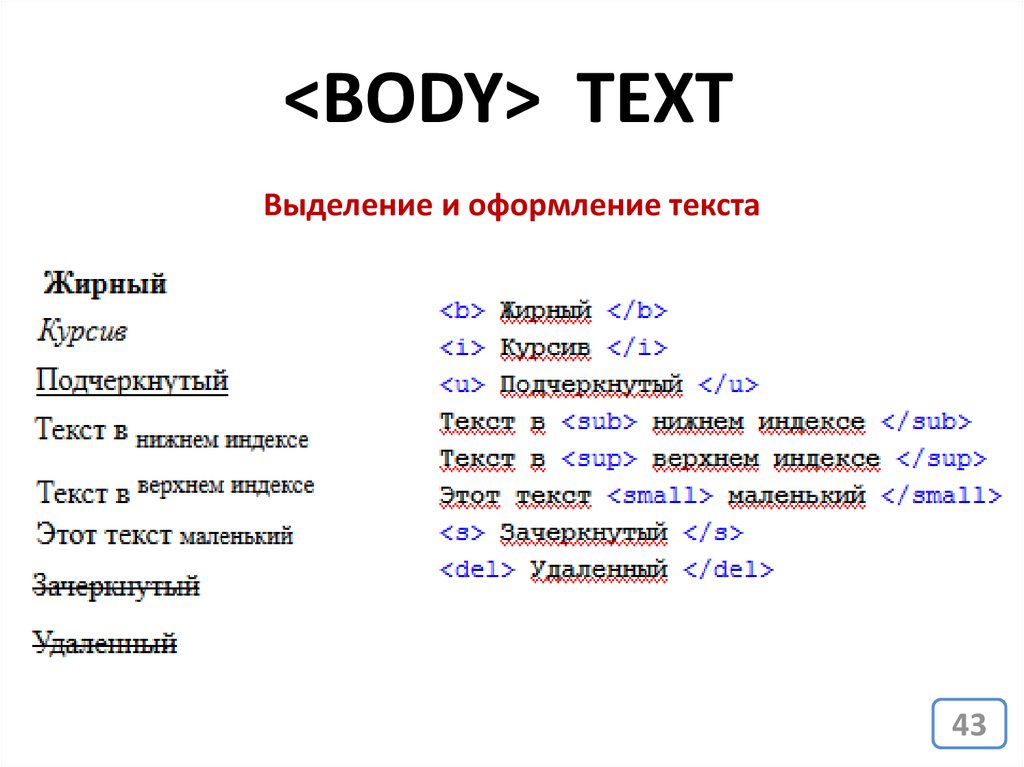 Text index