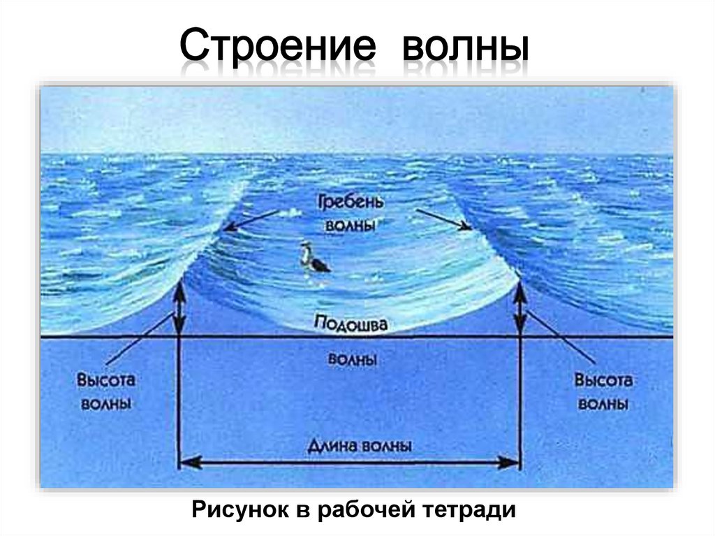 Схема высота волны