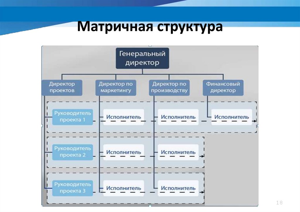 Типы организационные структуры проекта