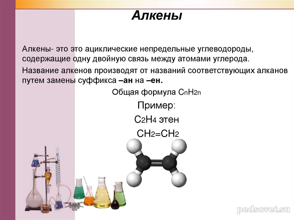 Представители алкенов