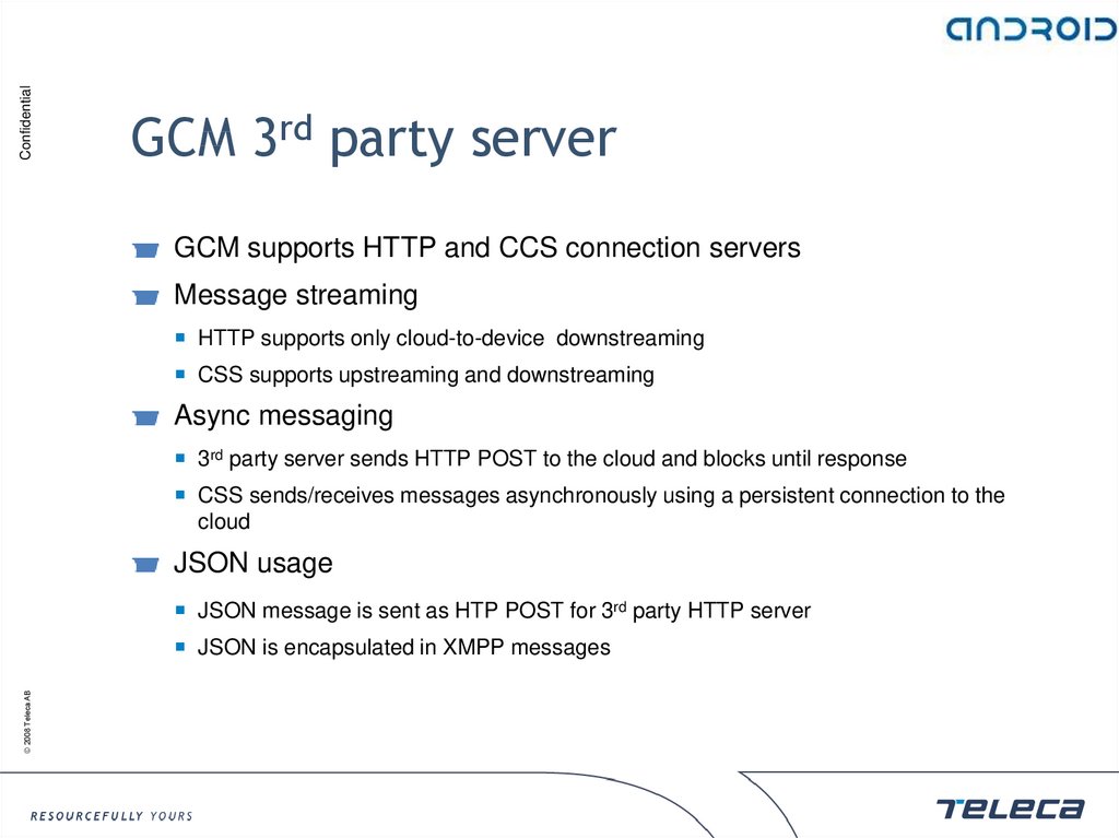 GCM 3rd party server