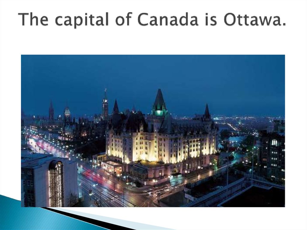 Ottawa the capital of canada презентация