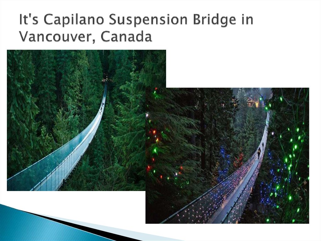 It's Capilano Suspension Bridge in Vancouver, Canada