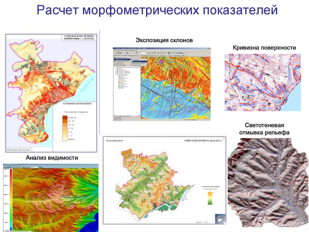 Карта экспозиции склонов