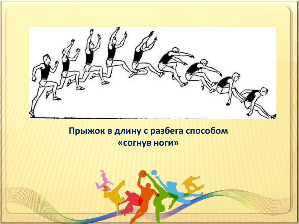 Прыжок согнув ноги. Техника прыжка согнув ноги в легкой атлетике. Прыжок в длину способом согнув ноги. Прыжки в длину с разбега. Техника прыжка в длину с разбега способом согнув ноги.