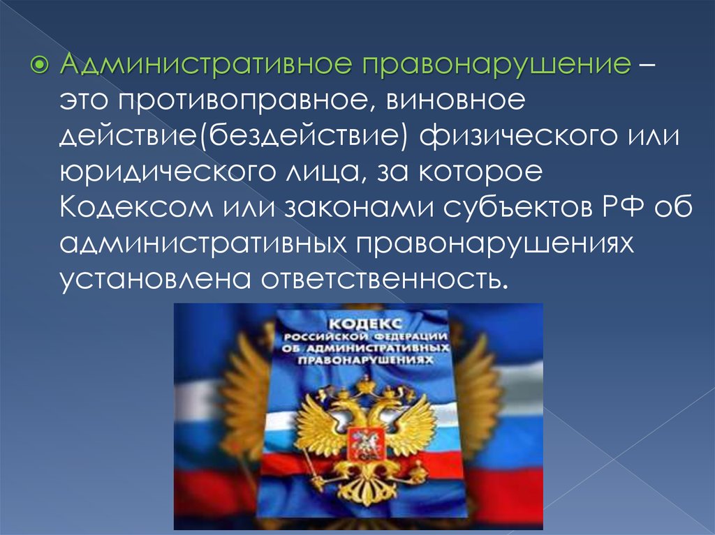 Особенности административной ответственности юридических лиц презентация