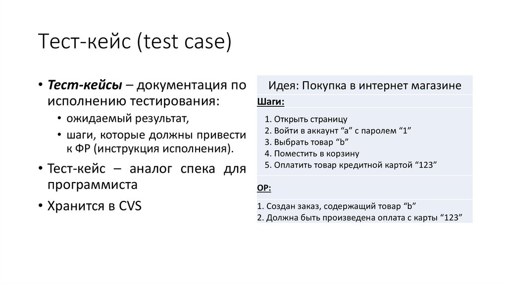 Тест-кейс (test case)