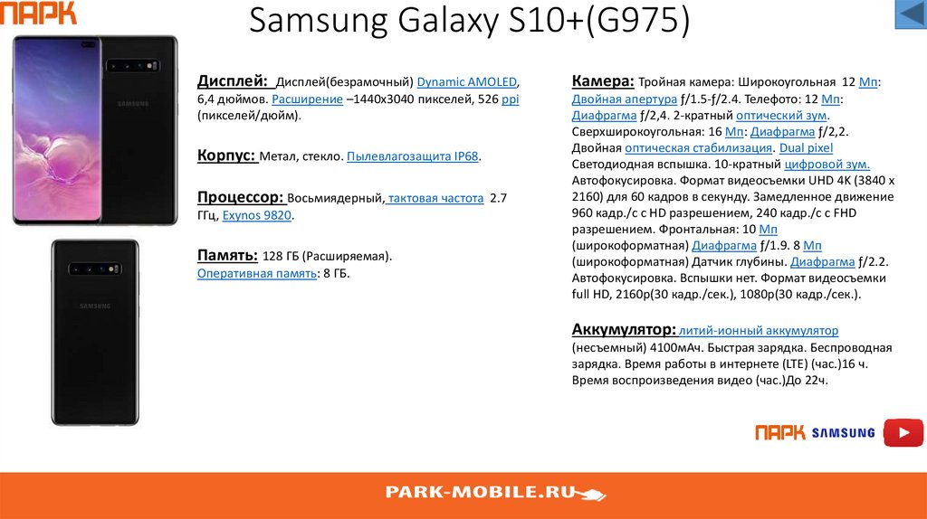 Samsung Galaxy S10(G973)