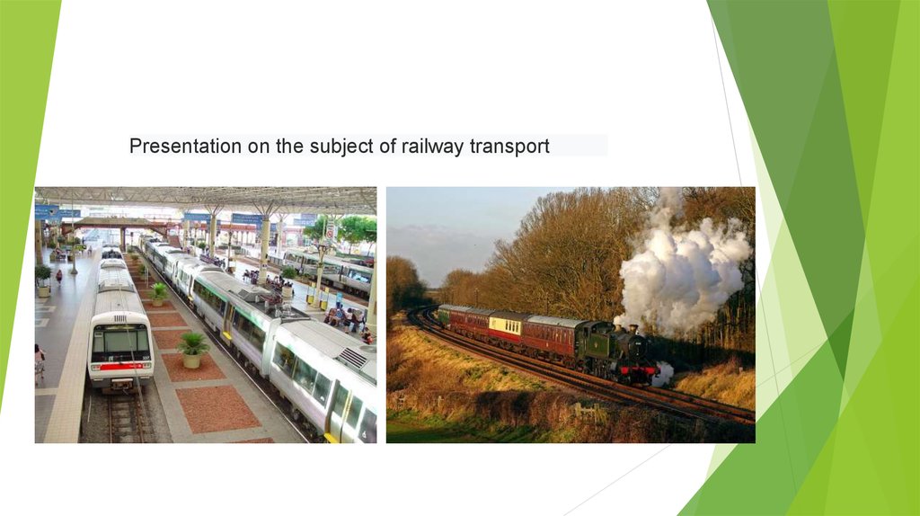 presentation on railway transport