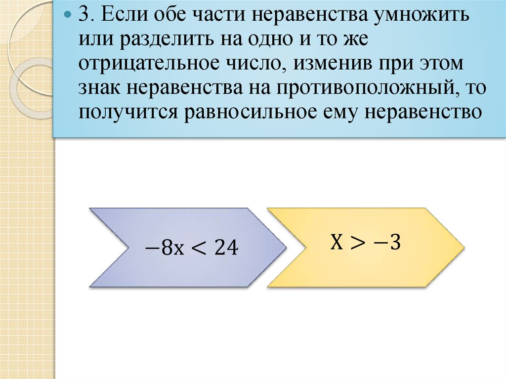 Неравенства с одной переменной 8 класс презентация