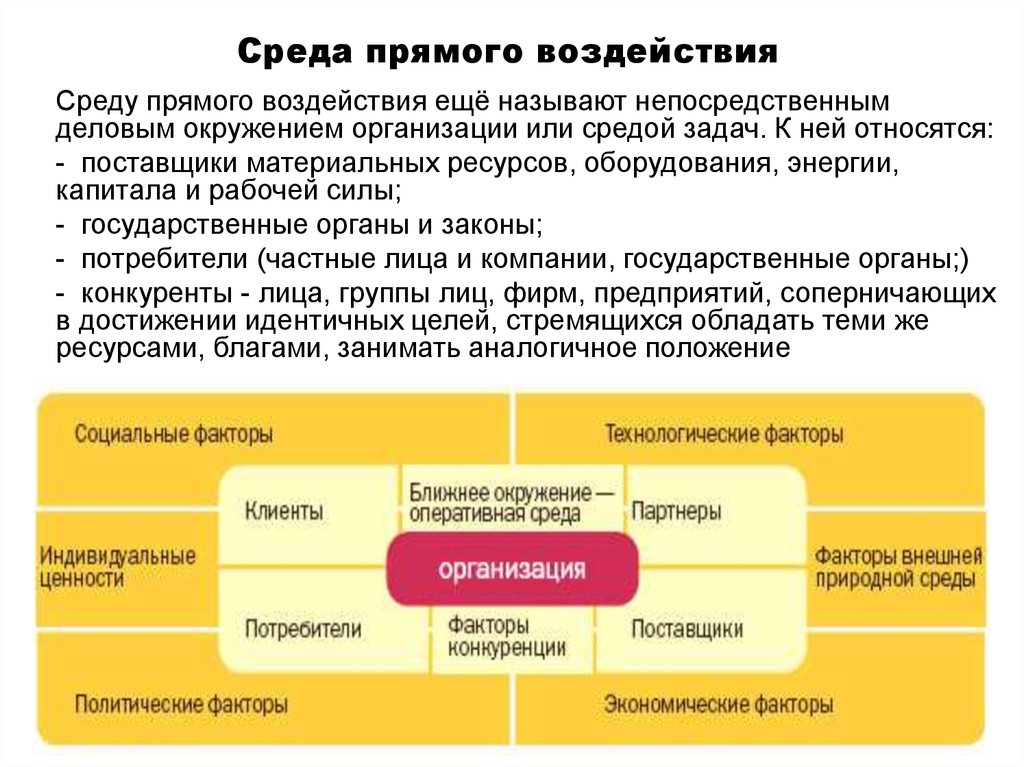 Внешняя среда проекта