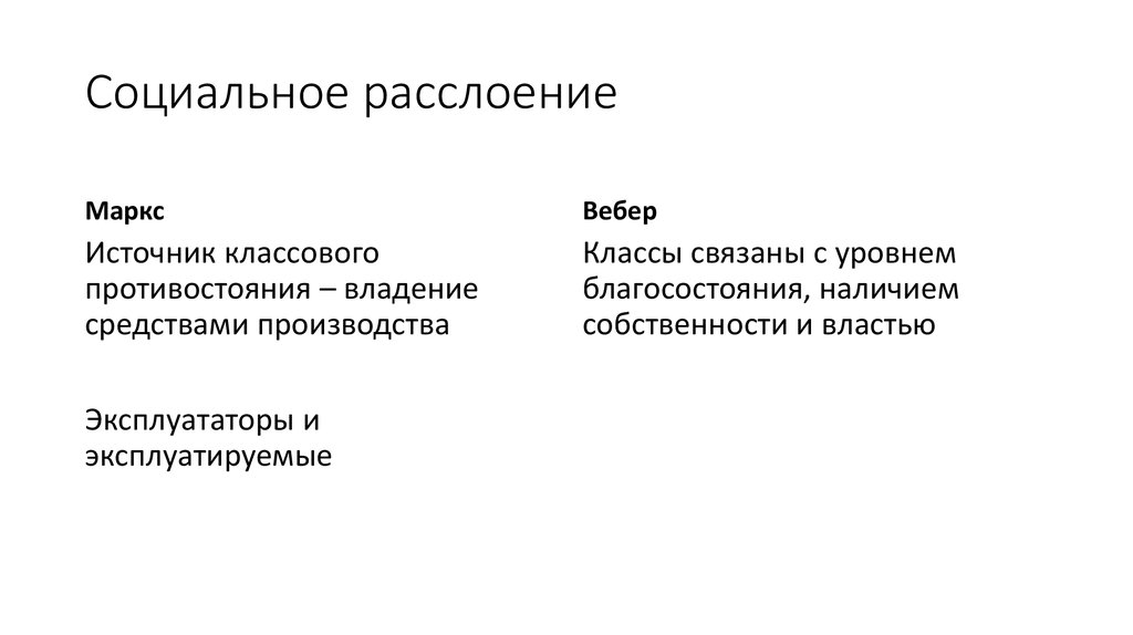 Социальное расслоение