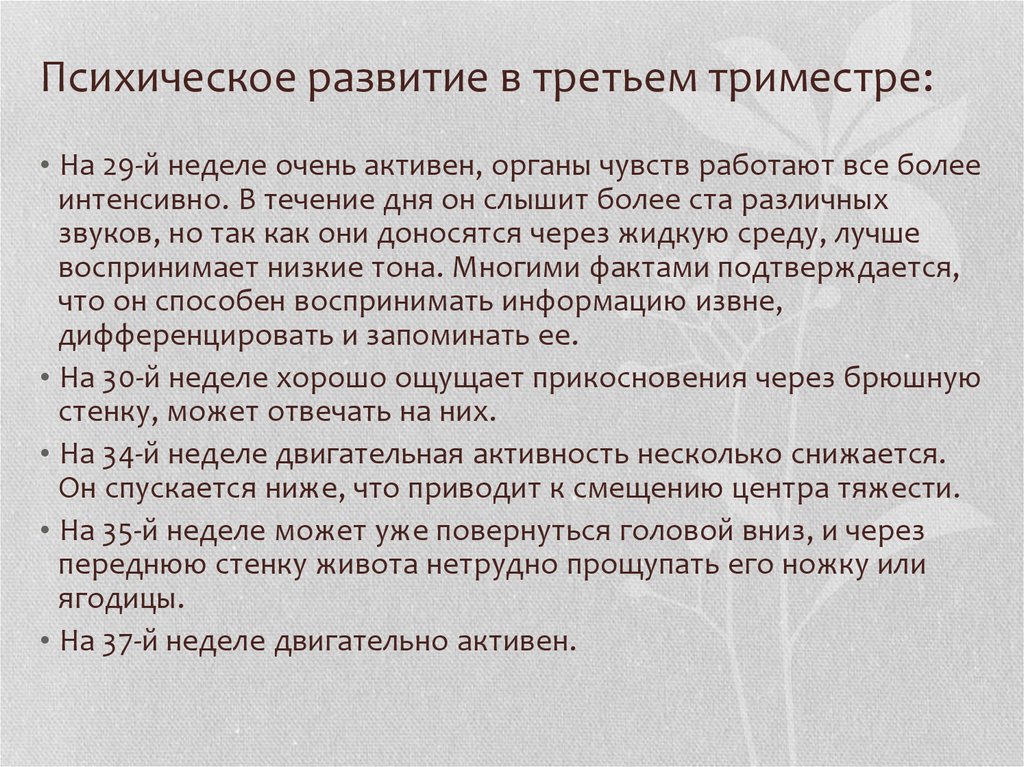 Пренатальный период