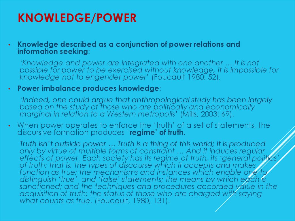 Knowledge/Power