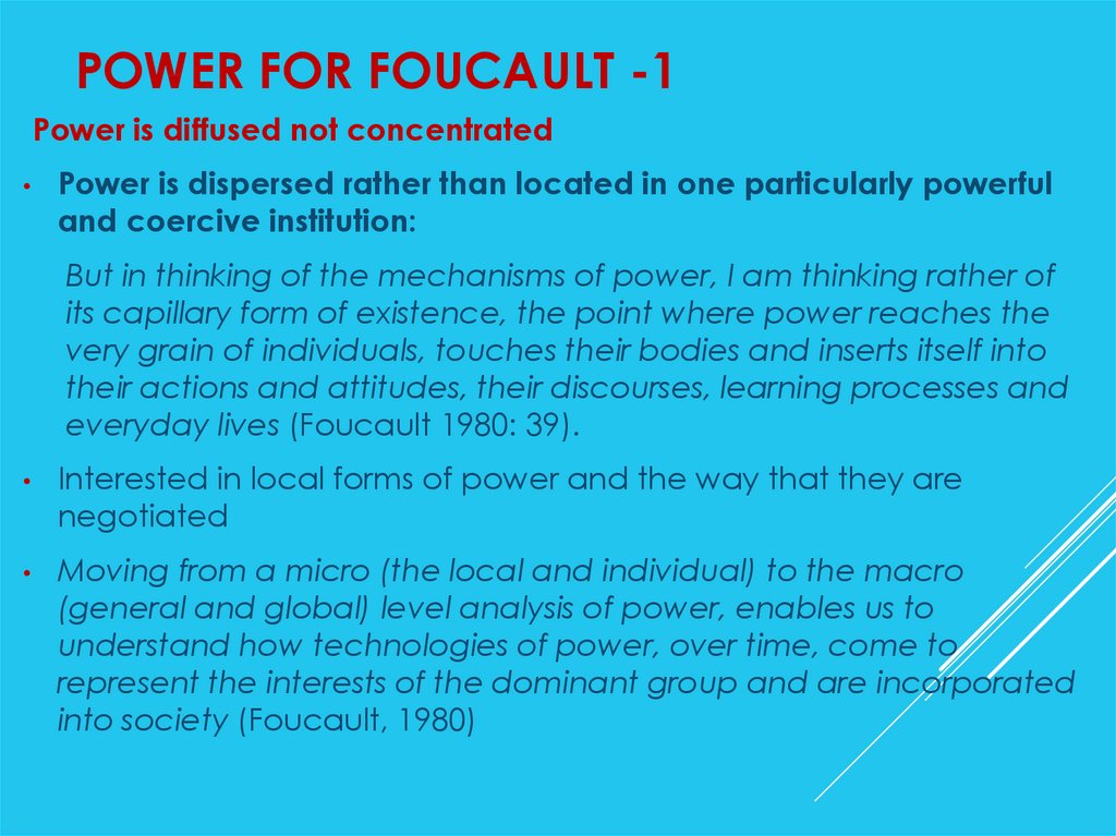 Power for Foucault -1