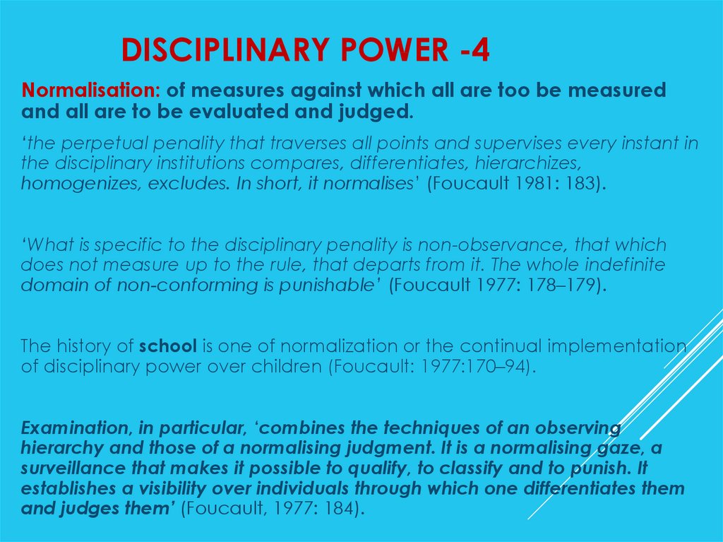 Disciplinary power -4