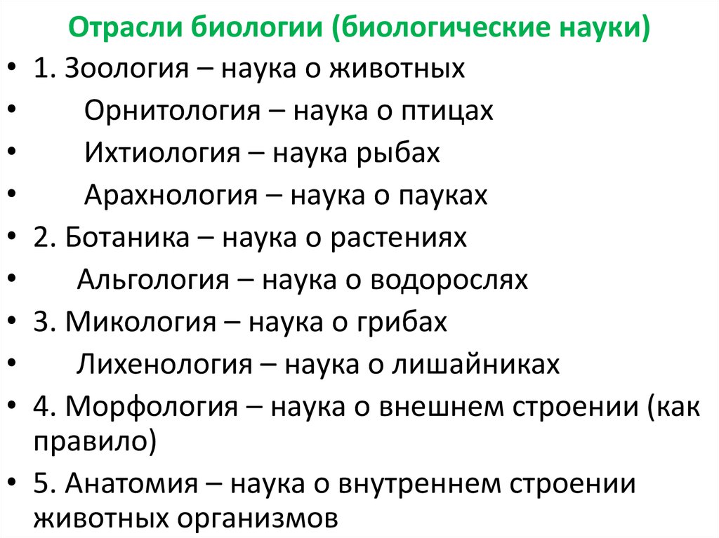 Предложения со словом биолог в мужском роде. Биологические науки. Науки отрасли биологии. Отрасли биологических наук.