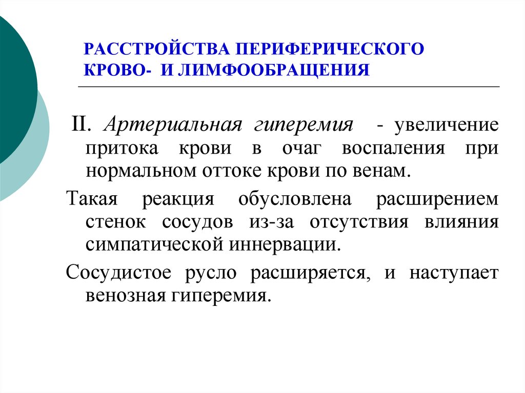 Воспаление патология презентация