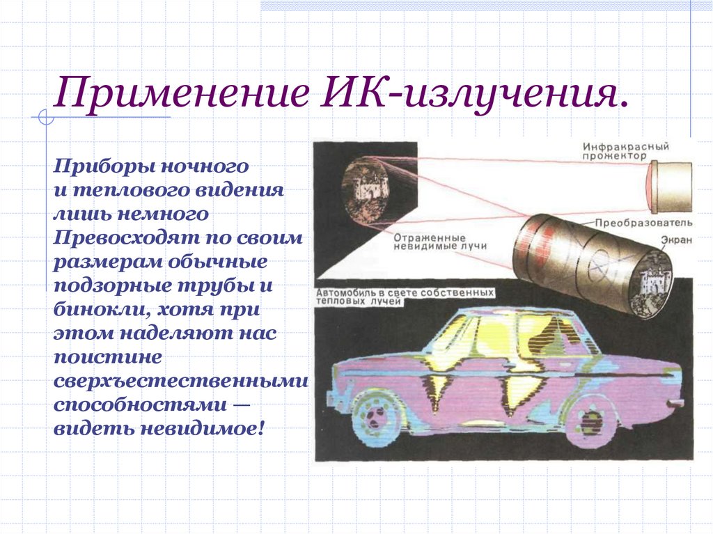 Инфракрасное излучение и ультрафиолетовое излучение презентация