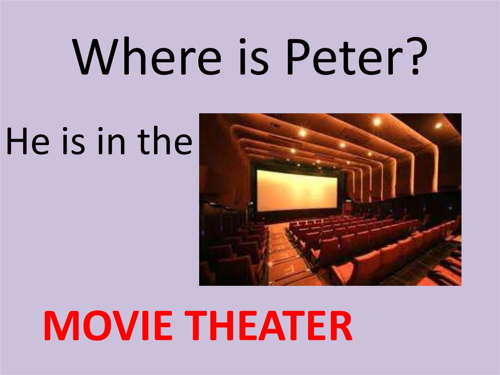 Where is Peter?