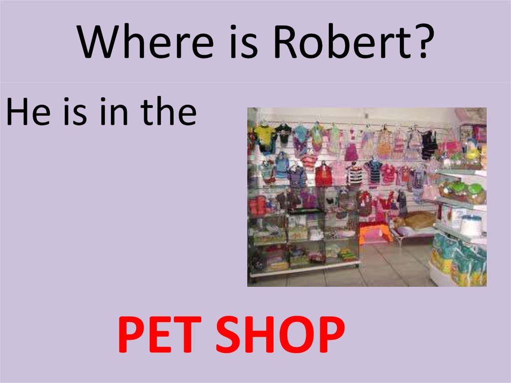 Where is Robert?