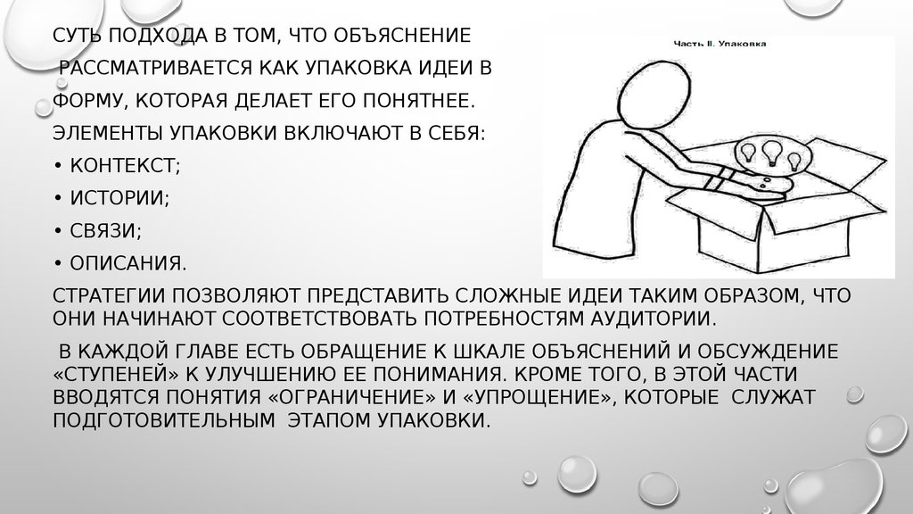 Суть подхода. Искусство объяснение объяснение. Упаковка включает в себя. Прием объяснения. Шкала объяснений ли ЛЕФЕВЕР.