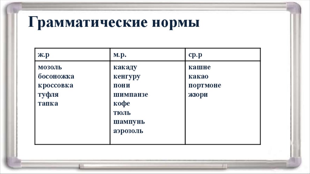 Нормы русского языка грамматические лексические