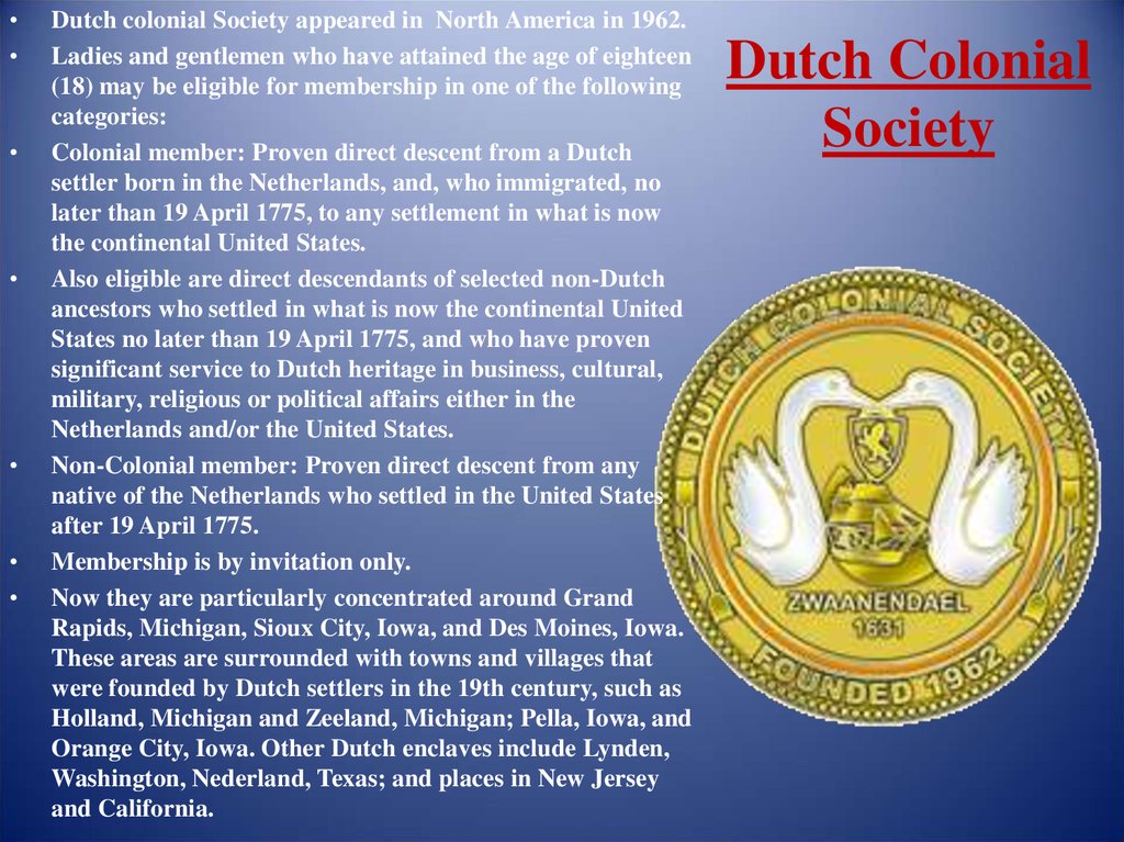 Dutch Colonial Society
