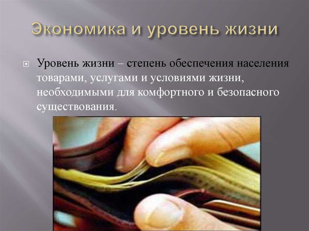 Экономика и уровень жизни