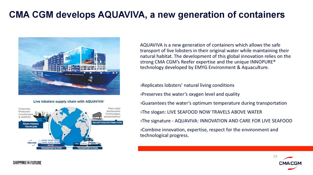 CMA CGM develops AQUAVIVA, a new generation of containers