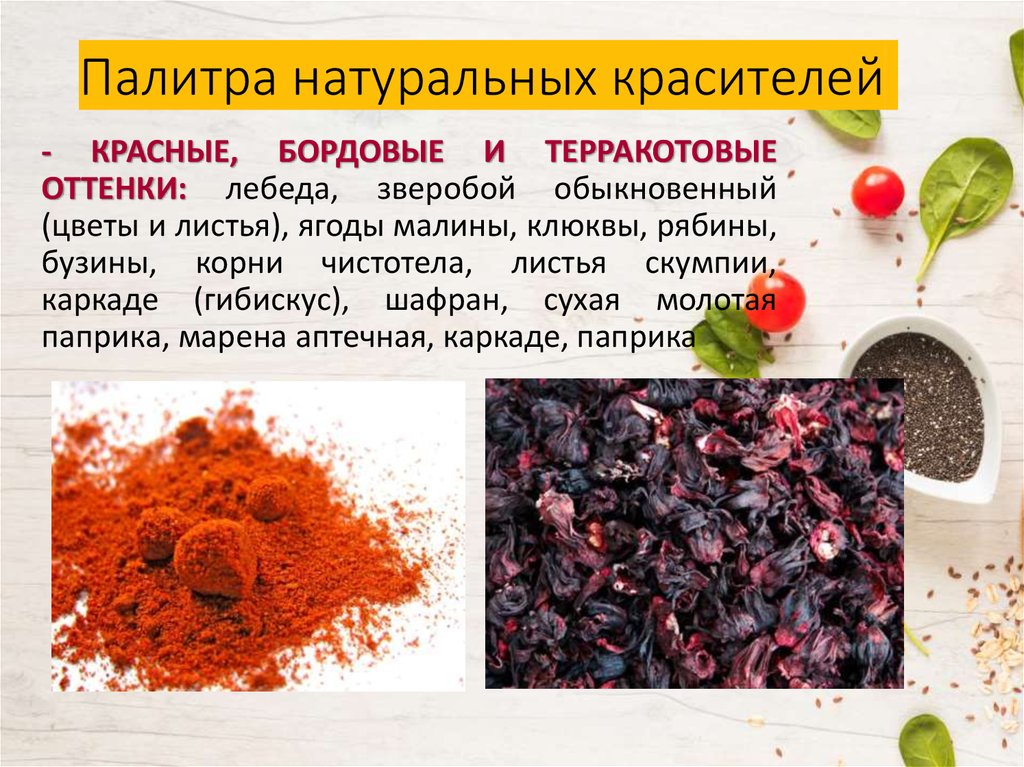 Какой натуральный краситель