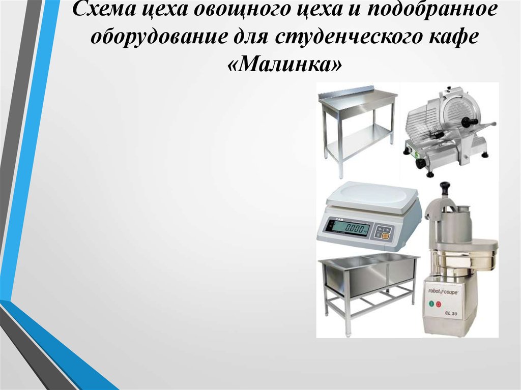 Курсовая работа проект овощного цеха