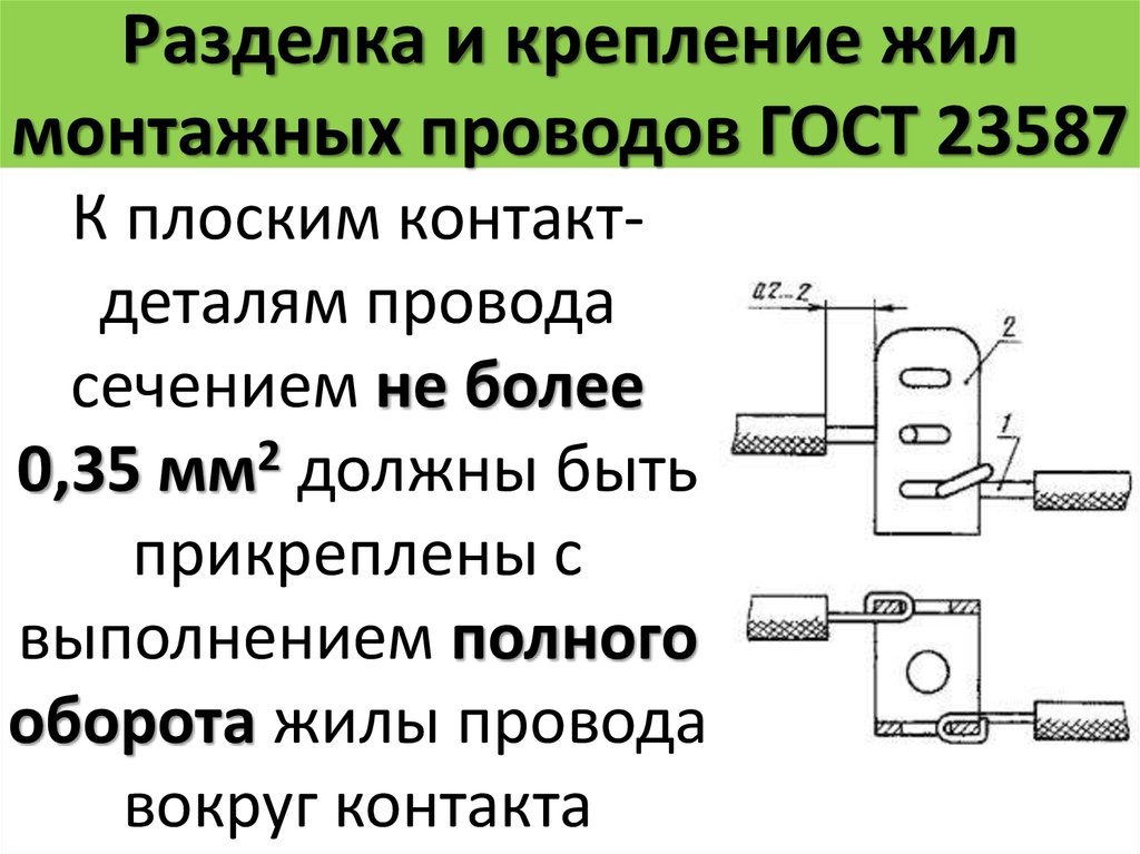 Соединение экрана кабеля