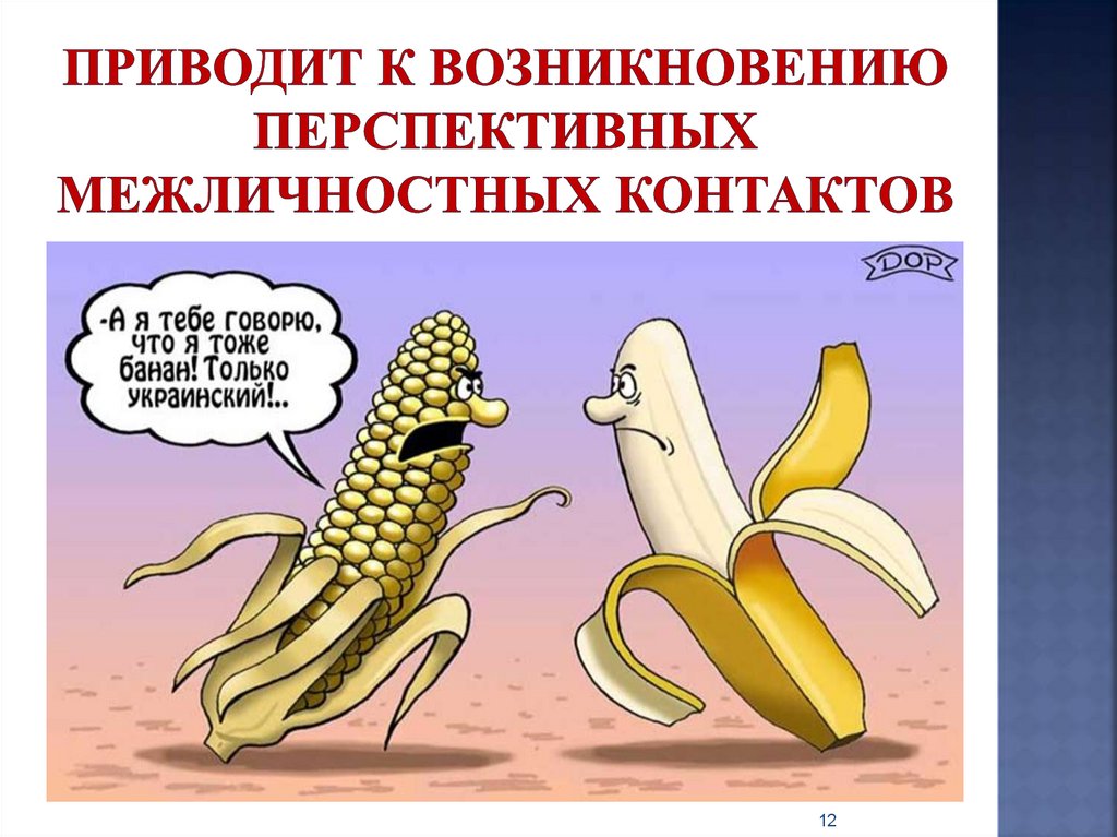 приводит к возникновению перспективных межличностных контактов