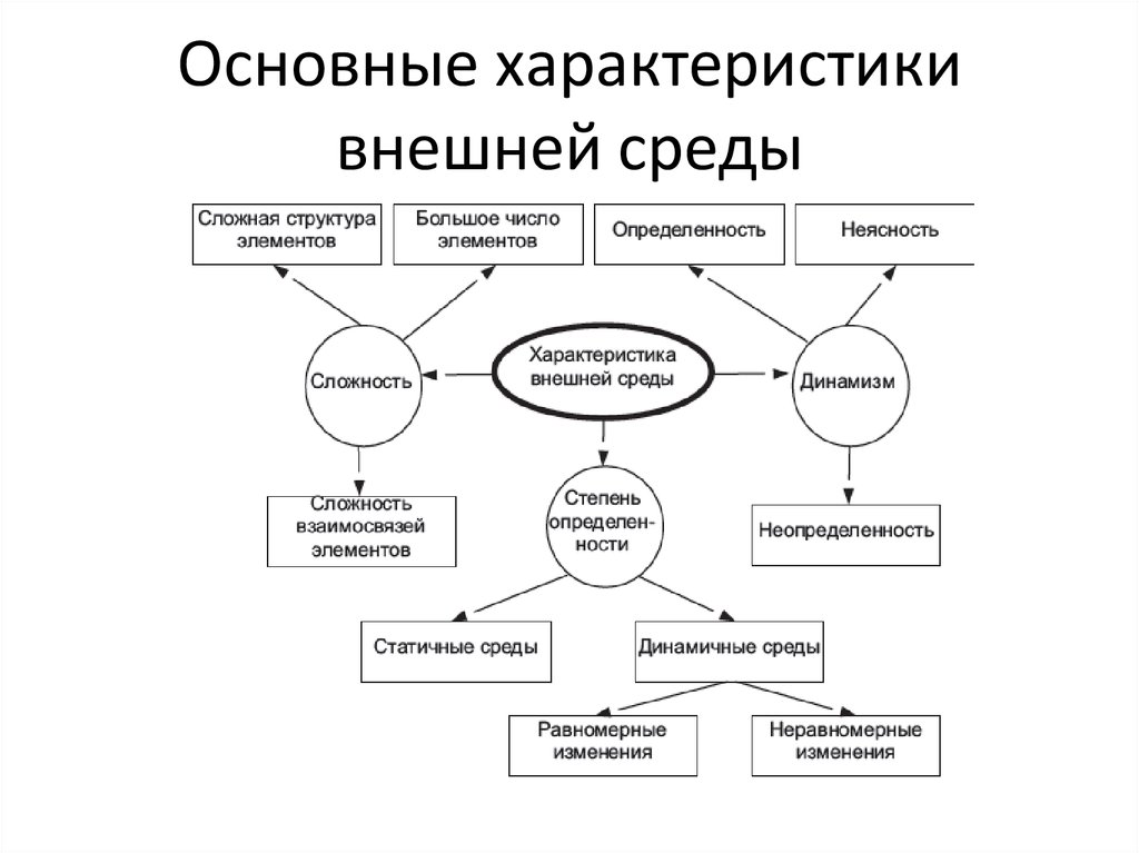 Дайте характеристику внешней среды