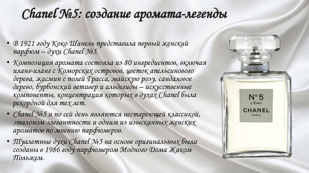 Chanel №5: создание аромата-легенды
