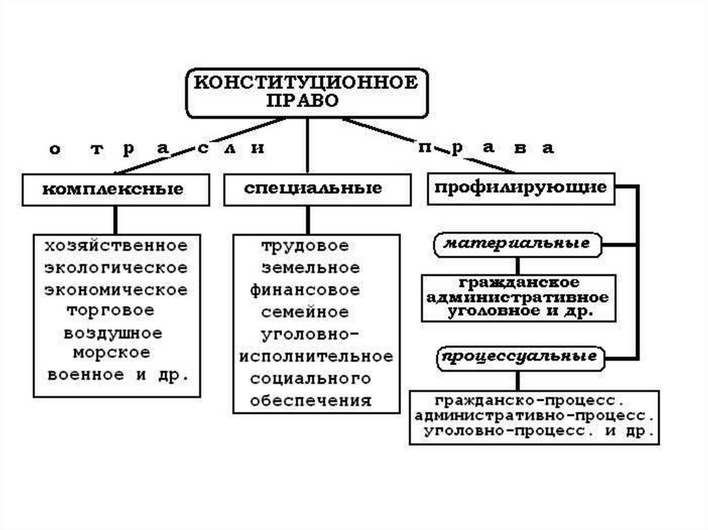 Схема основы конституционного права