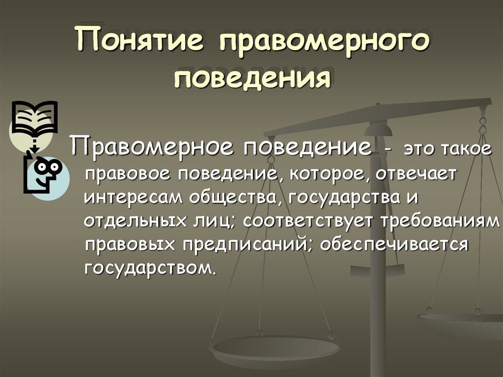 Правовое поведение презентация