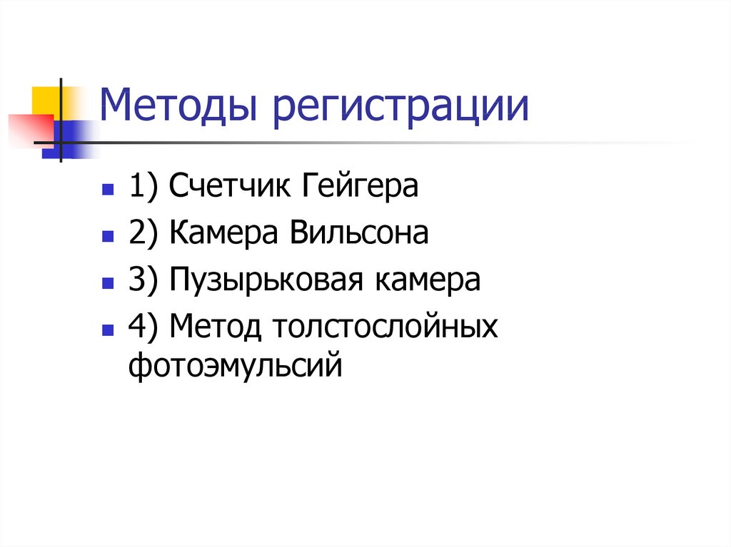 Методы наблюдения и регистрации заряженных частиц презентация