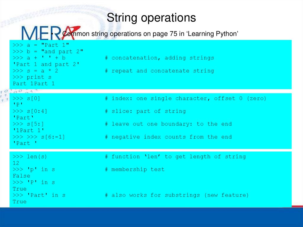 String operations