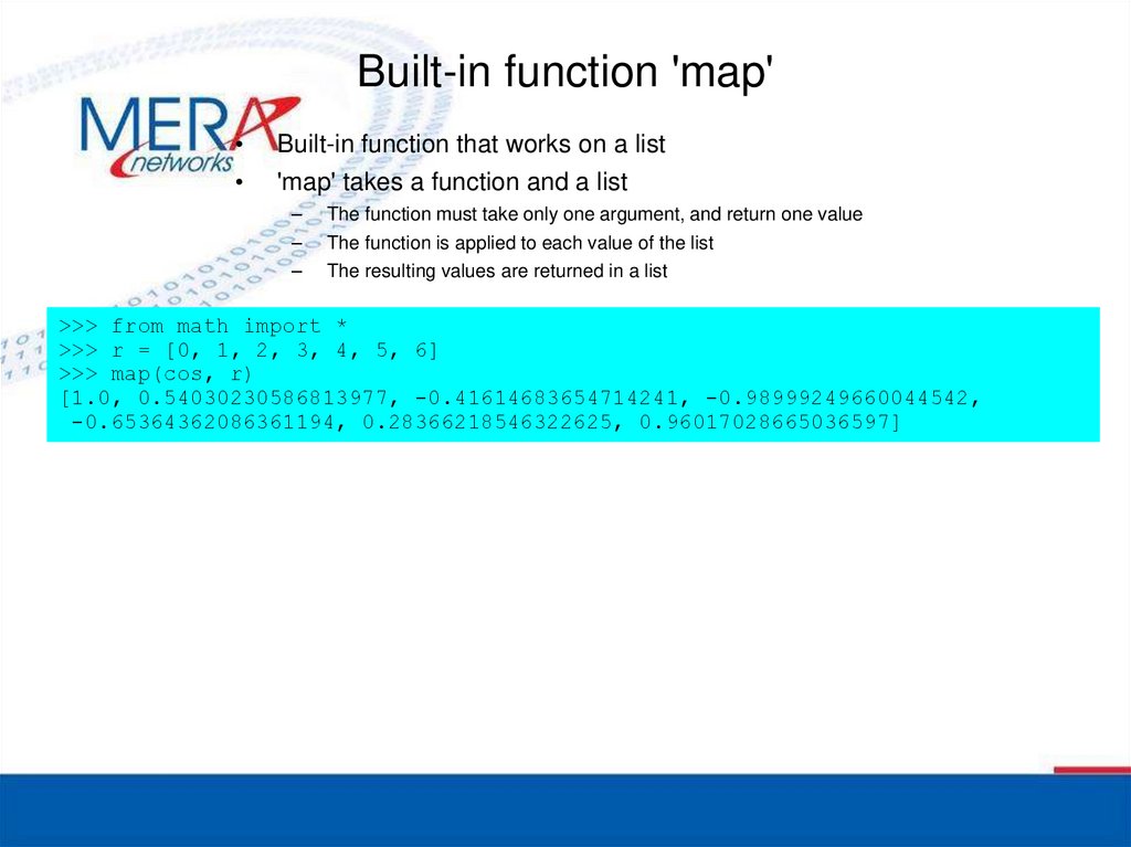 Built-in function 'map'